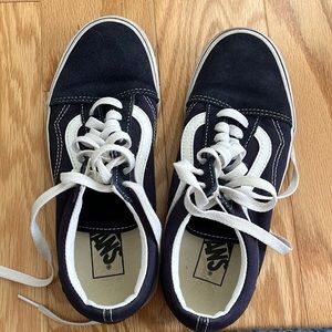 navy old skool vans great condition